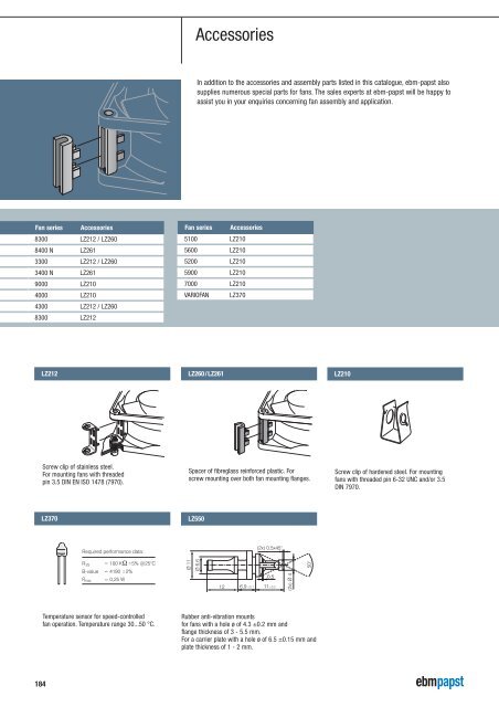 Compact fans for AC and DC [PDF] - ebm-papst