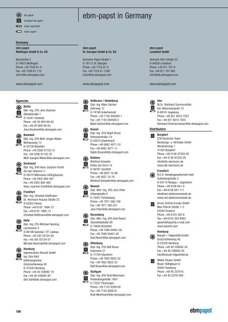 Compact fans for AC and DC [PDF] - ebm-papst