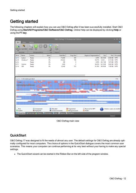 O&O Defrag 17 User's Guide - O&O Software