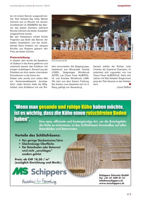 swissherdbook bulletin 1-2014-d