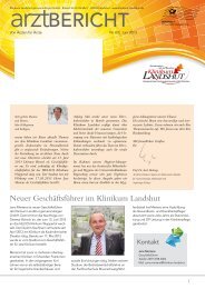 Arztbericht Juni 2013 - Klinikum Landshut