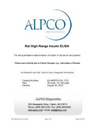 Rat High Range Insulin ELISA Jumbo - ALPCO Diagnostics