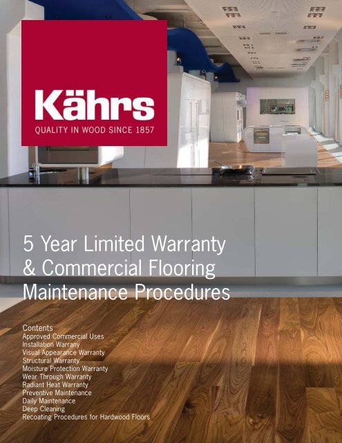 KÃ¤hrs 5 Year Commercial Warranty