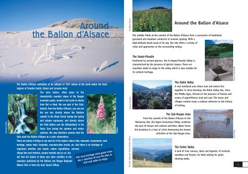 Autour B d'A. E - Parc naturel rÃ©gional des Ballons des Vosges