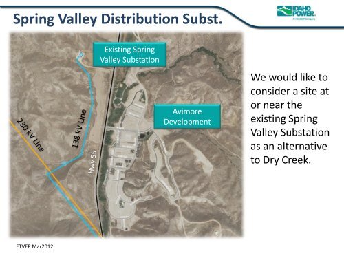 Hub Substations - Idaho Power