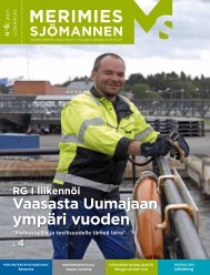 Lue myÃ¶s juttu Merimies-lehdestÃ¤ 6/2011: RG I on ainoa matkustaja ...