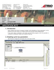 AN-248 Siemens S7, P297 Profibus - Trio Motion Technology
