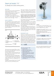 Steam jet heaters Ã¢Â€ÂœHÃ¢Â€Â - GEA Wiegand GmbH