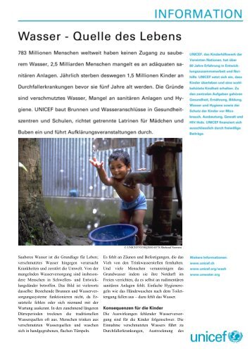 wasser ist leben sig unterst 252 tzt unicef mit sig wasser ist leben sig unterst 252 tzt unicef mit sig