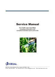 CI-203 Service Manual - CID, Inc.