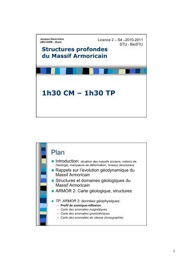 1h30 CM â 1h30 TP Plan