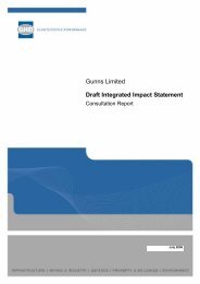 Consultation Report - Gunns Ltd | Pulp Mill Project