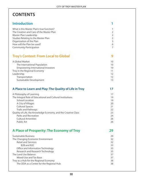 Master Plan - City of Troy