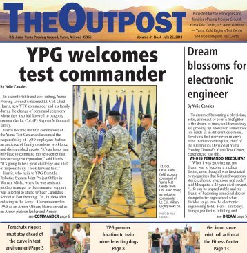 YPG welcomes test commander - Yuma Proving Ground! - U.S. Army