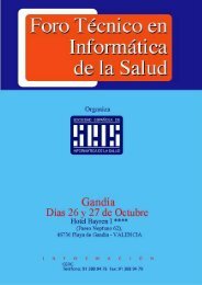 programa preliminar - Sociedad EspaÃ±ola de InformÃ¡tica de la Salud