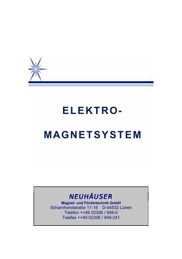 elektro - NEUHÄUSER Magnet- und Fördertechnik