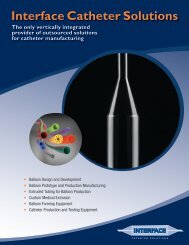 Download the Extrusion Capabilities Brochure - Interface Catheter ...