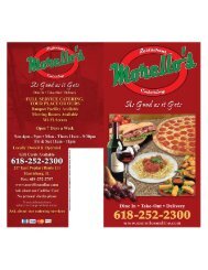 Menu - Morello's Pizza & Grill
