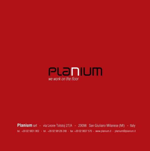 Loose-lay floor - Planium