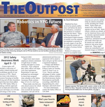 Robotics in YPG future - Yuma Proving Ground! - U.S. Army