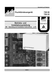 und Installationsanleitung (pdf) - dz-schliesstechnik gmbh