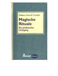 Dolores Ashcroft-Nowicki Magische Rituale - WordPress.com