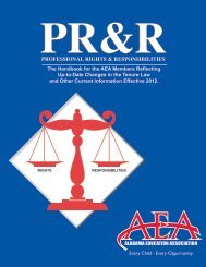 AEA's Professional Rights and Responsibilities booklet - Alabama ...