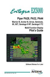 Entegra EX5000 MFD for Piper PA28/32/44 Release 8 - Avidyne