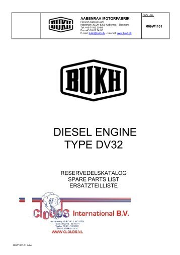 DIESEL ENGINE TYPE DV32 - BUKH lifeboat engines