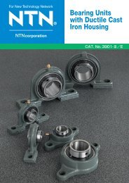 Bearing Units with Ductile Cast Iron Housing - NTN