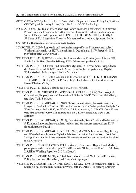 Anhang 2: Cluster Analyse für IKT - EIIW