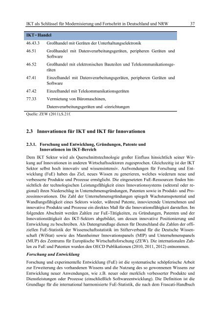 Anhang 2: Cluster Analyse für IKT - EIIW