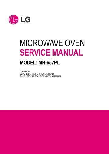 MICROWAVE OVEN SERVICE MANUAL - Page de test - Free