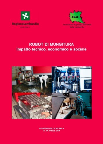 "ROBOT DI MUNGITURA Impatto tecnico, economico e sociale" (1.7 ...