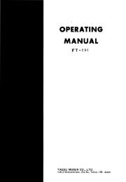 OPERATING MANUAL - Yaesu.com