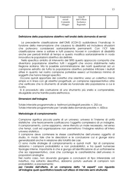 RAPPORTO DI RICERCA - Consorzio Sol.Co.