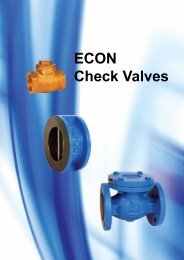 ECON Check Valves - Econosto Mideast