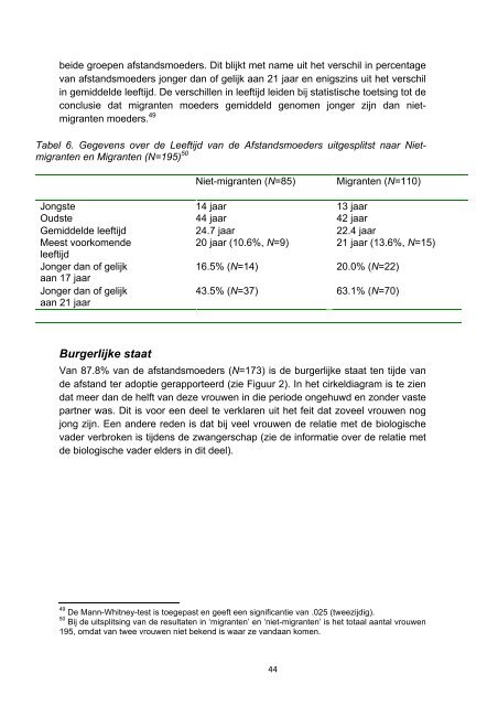 Onderzoek naar afstandsmoeders