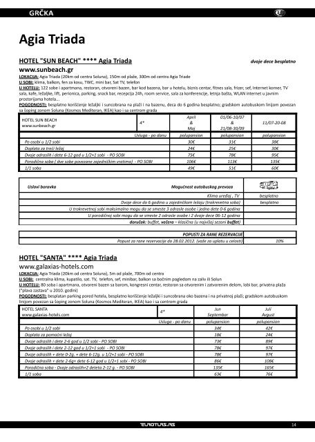 Preuzmite aranzman u PDF formatu - Euroturs