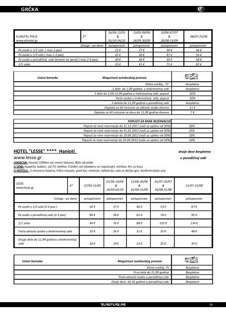 Preuzmite aranzman u PDF formatu - Euroturs