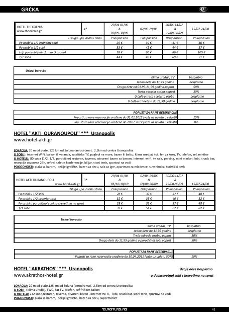 Preuzmite aranzman u PDF formatu - Euroturs