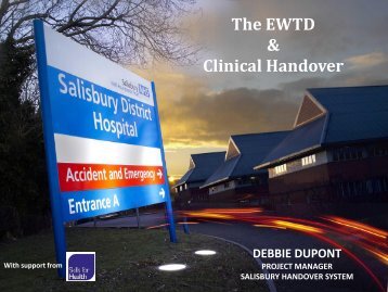 The EWTD and Clinical Handover