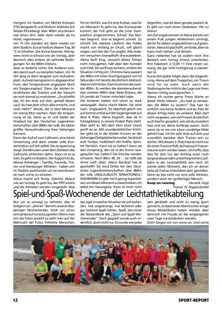 SPORT-REPORT - SC Poppenbüttel von 1930 e.V.