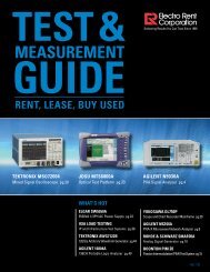 mEASUREmENT - Electro Rent Corporation