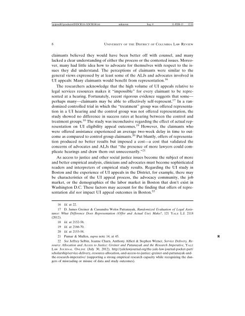 volume 16, number 1 - UDC Law Review