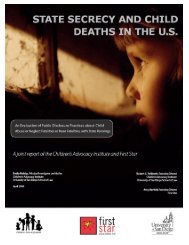 State Secrecy and Child Deaths in the U.S. - Children's Advocacy ...