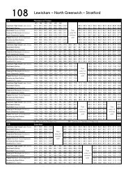 108 Lewisham â North Greenwich â Stratford - London Bus Routes