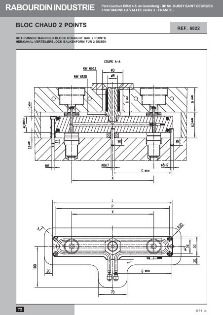 CANAUX CHAUDS - Rabourdin Industrie