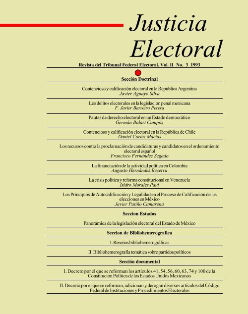 Justicia Electoral - Instituto de Investigaciones Jurídicas - UNAM