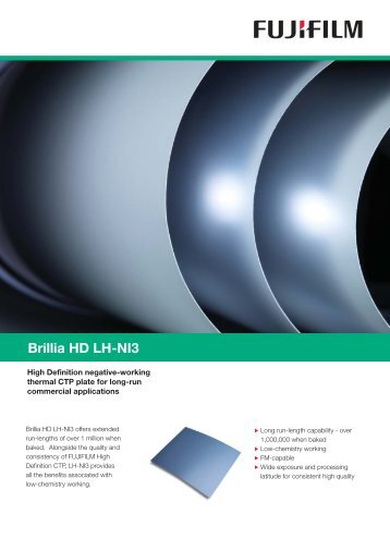 Brillia HD LH-NI3 (PDF:72KB) - Fujifilm